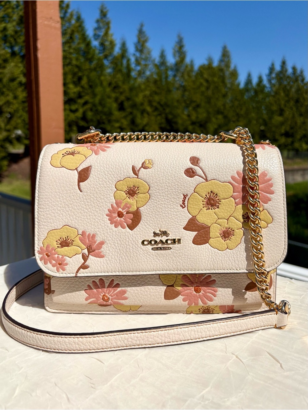 COACH Klare Crossbody With Floral Cluster Print CH550